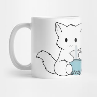 Bubble Tea White Fox Mug